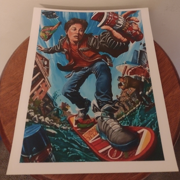 NEW!💯 MARTY MCFLY 8.5x11 ULTRA GLOSSY COLOR ART WALL/LOCKER KIDS/TEENS POSTER! - Picture 2 of 7